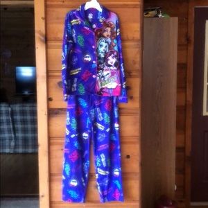 Monster High flannel pajamas set